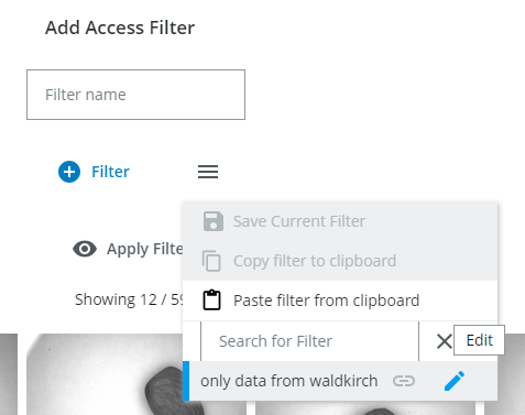 Deleting Filter