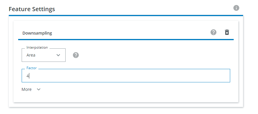 Add downsampling