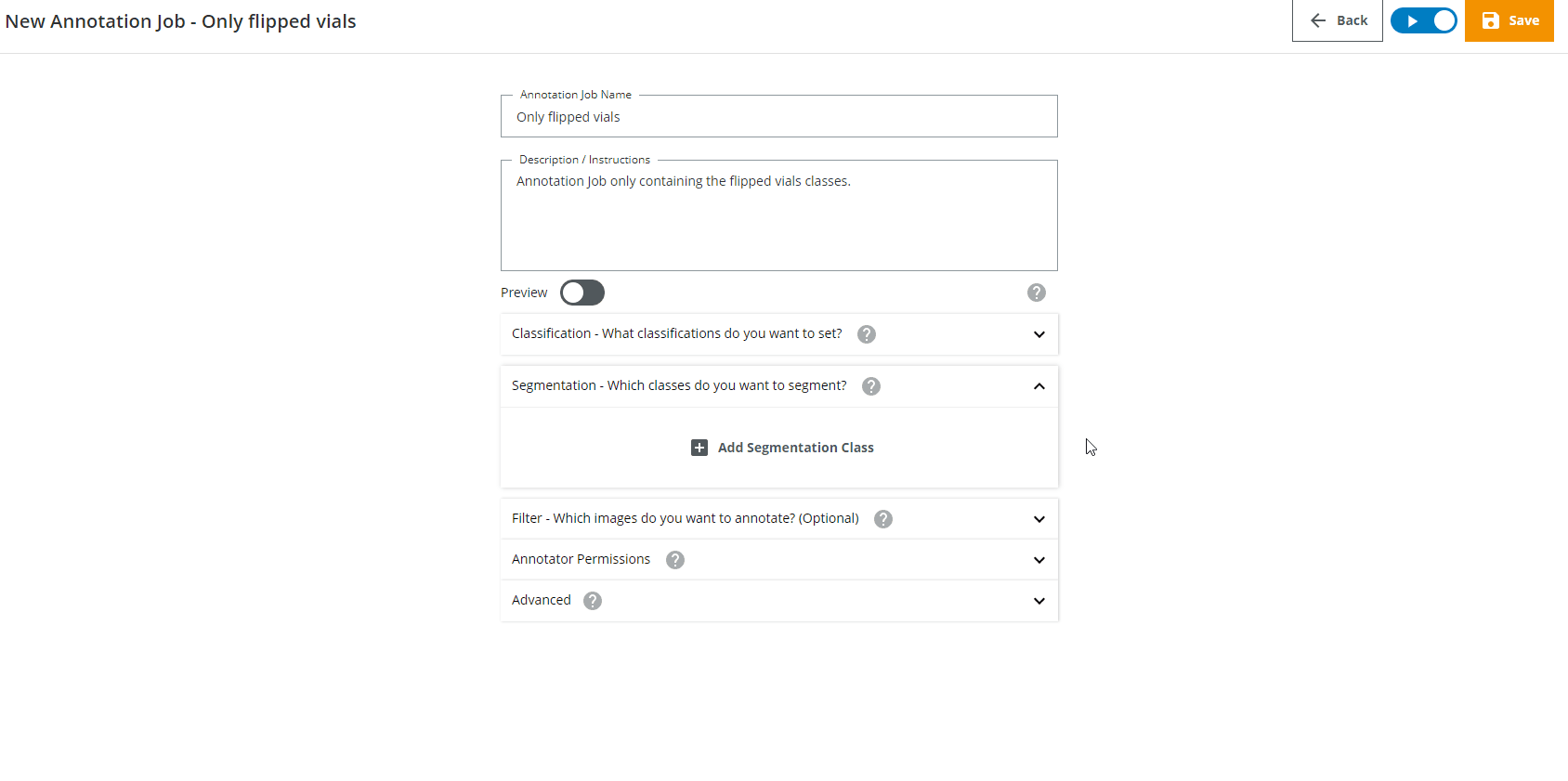 Adding classes that should be included in Annotation Job