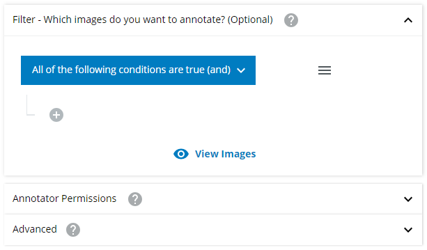 Filters in Annotation Job