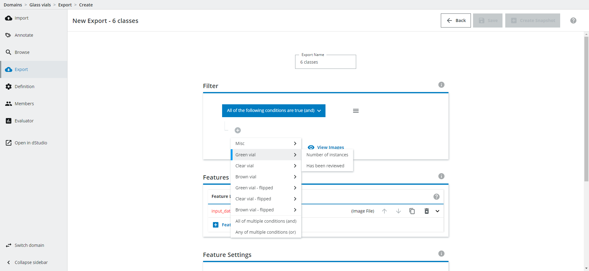 Filter Export
