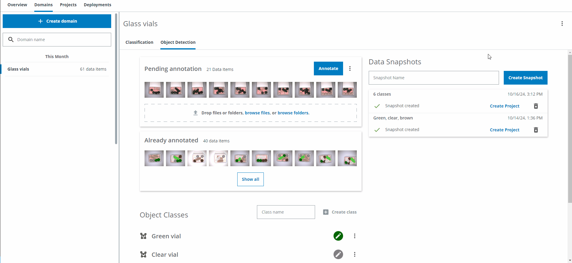 Navigating to Annotation Job creation in dTag from dStudio
